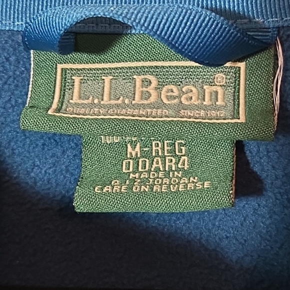LL Bean Womens Jacket Size M Blue Color Poly Fleece Lined No. 0 DAR4 - Picture 3 of 7